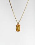 Gilded Moonbeam Pendant Necklace