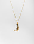 Simple Vintage Crescent Necklace