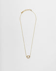 Dainty Abalone Shell Crescent Necklace
