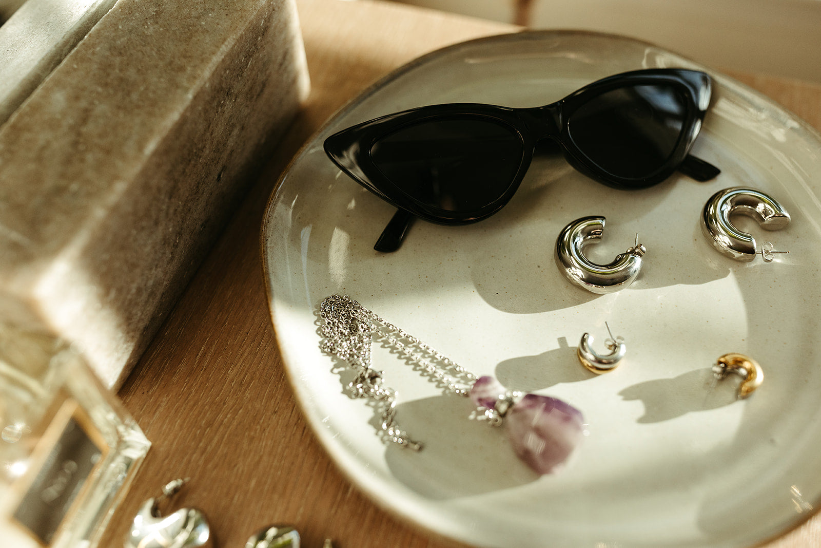 Marcella Chunky Hoops - Silver