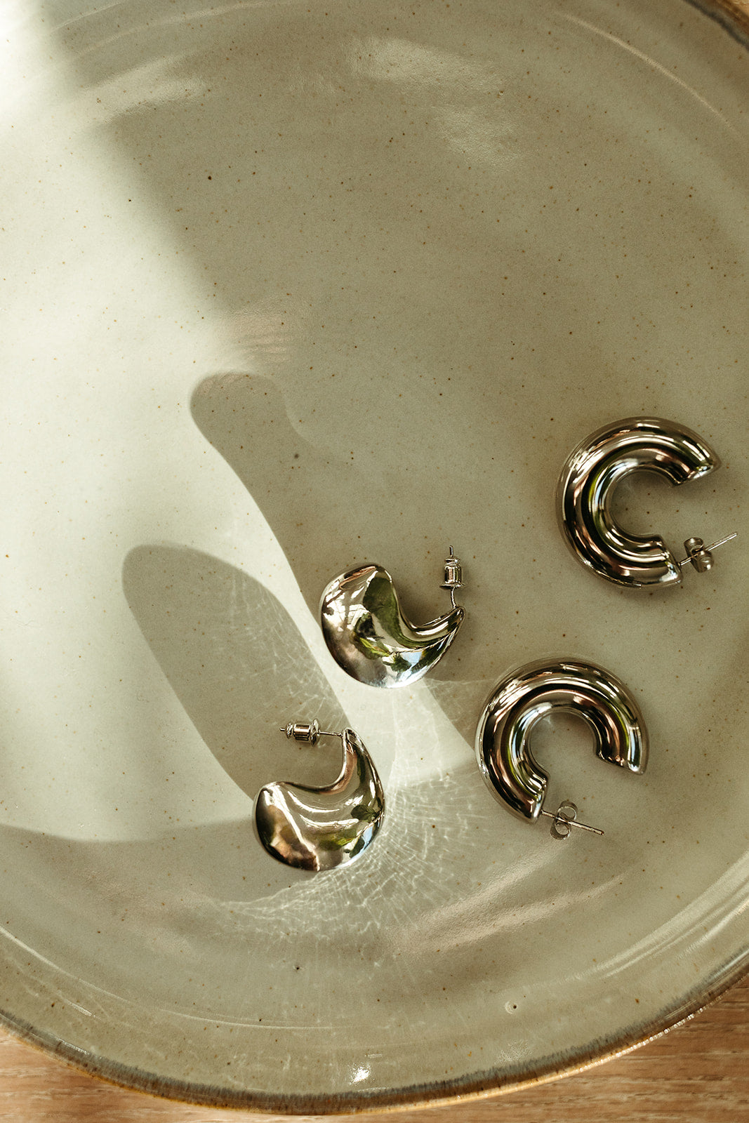 Marcella Chunky Hoops - Silver