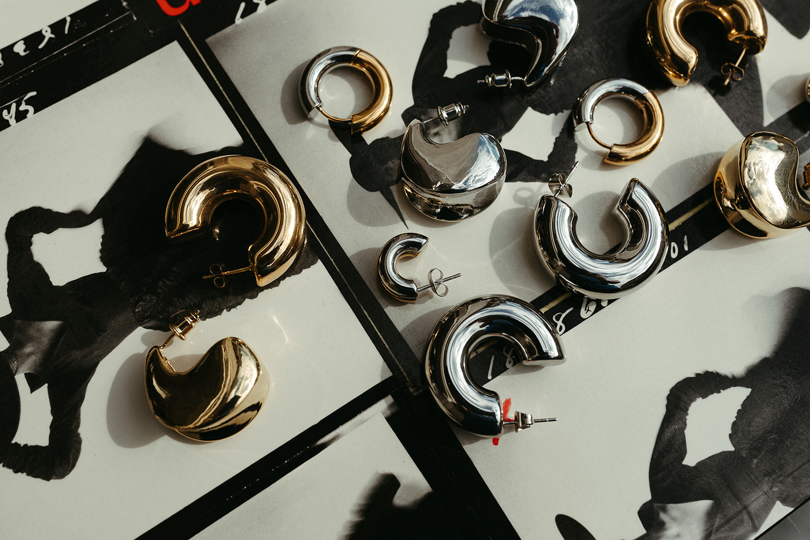 Marcella Chunky Hoops - Silver