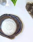 Selenite Palmstone - Manifest Moon