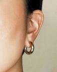 Ava Two Tone Hoops