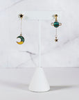 Planetary Stardust Drop Earrings