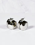 Mia Puff Earrings - Silver