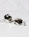 Mia Puff Earrings - Silver
