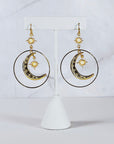 Spellbound Hollow Moon Dangle Earrings