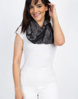 Handmade Om Yoga Prayer Shawl/Scarf - Black