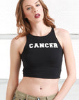 cancer cotton crop top tee shirt from love by luna