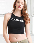 cancer cotton crop top tee shirt from love by luna