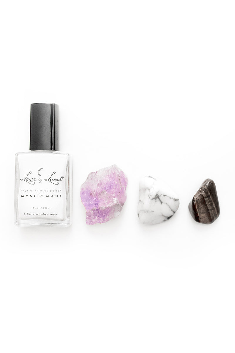Full Moon Blend nail polish Ametrine Tiger's Eye Howlite