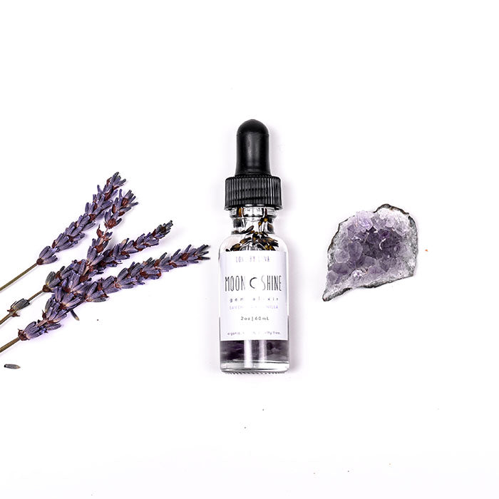 Lavender + Vanilla amethyst Moonshine Gem Elixir Mini Size from love by luna