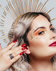 Leo Tiger's Eye nail polish model