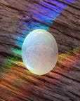 Selenite Palmstone - Luna Moth