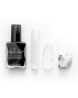 new moon blend Selenite Clear Quartz Moonstone nail polish