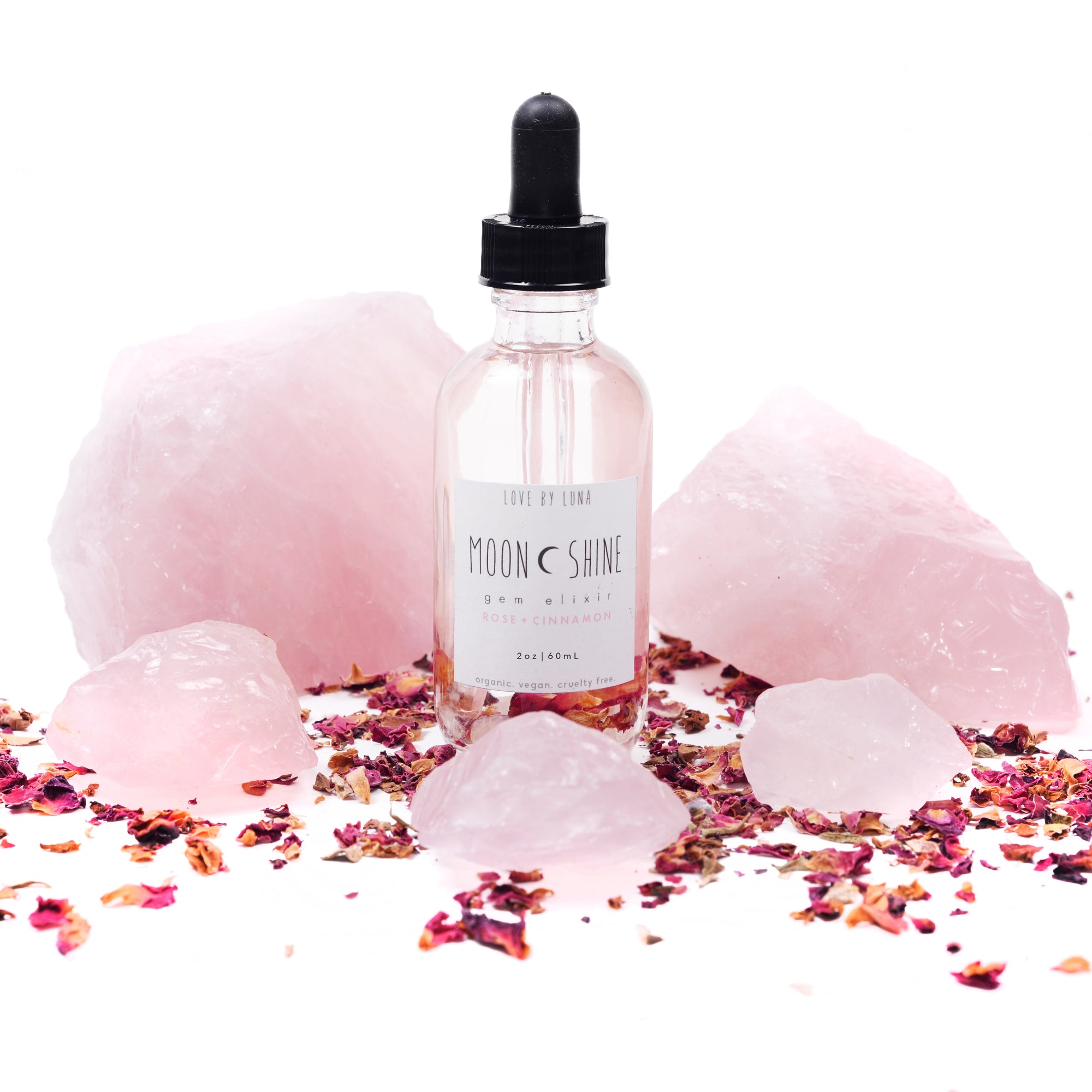 Rose + Cinnamon MoonShine Gem Elixir - Full Size