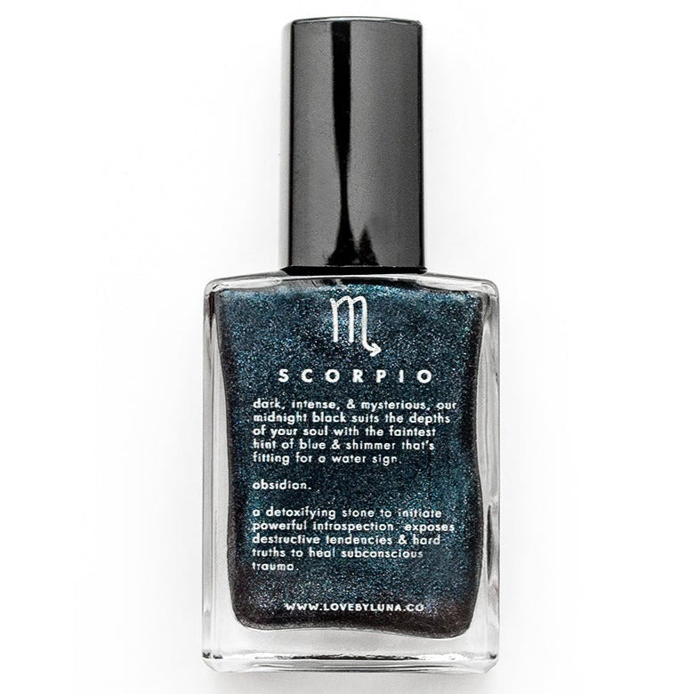 Scorpio obsidian nail polish zodiac