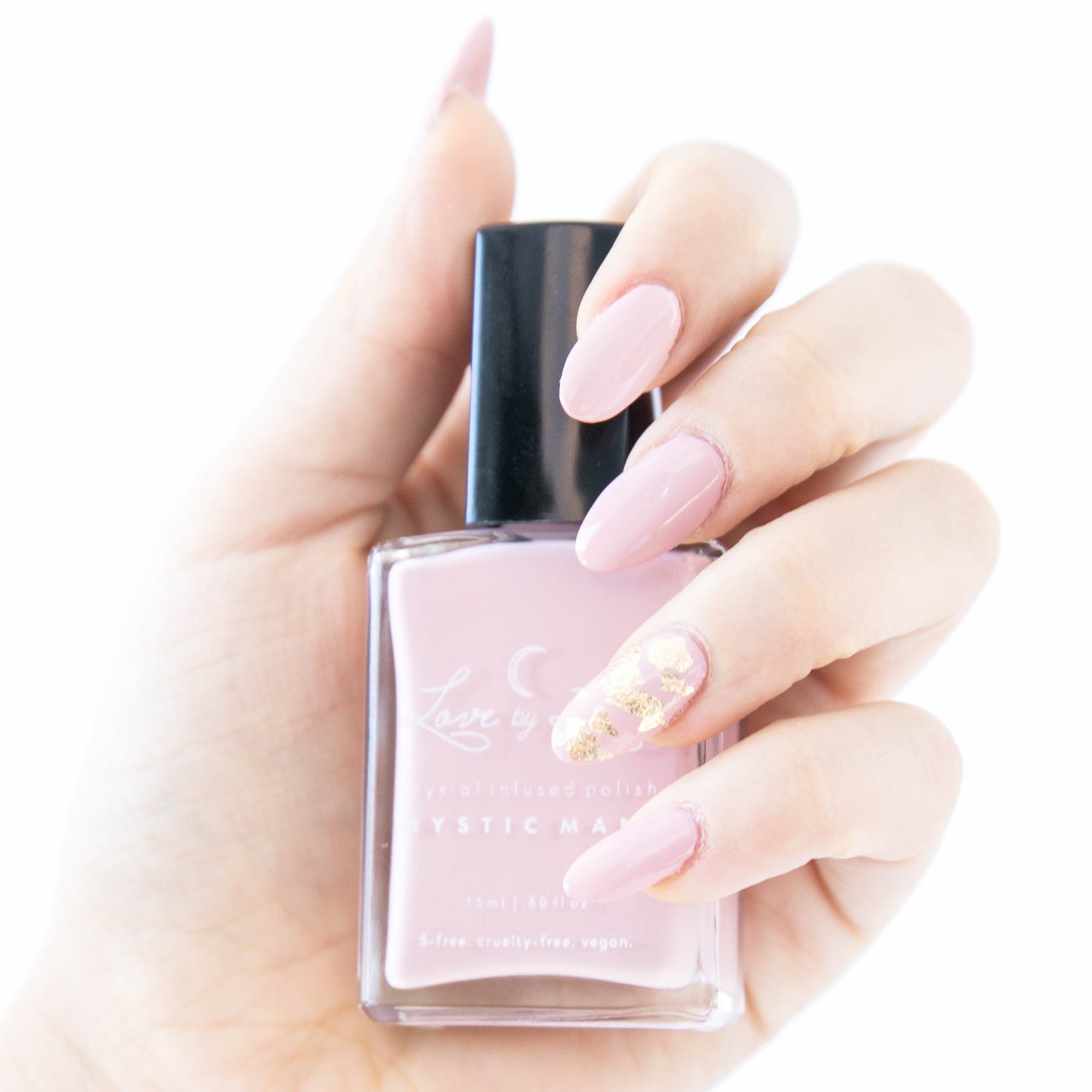 Taurus Selenite nail polish pink zodiac
