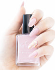 Taurus Selenite nail polish pink zodiac
