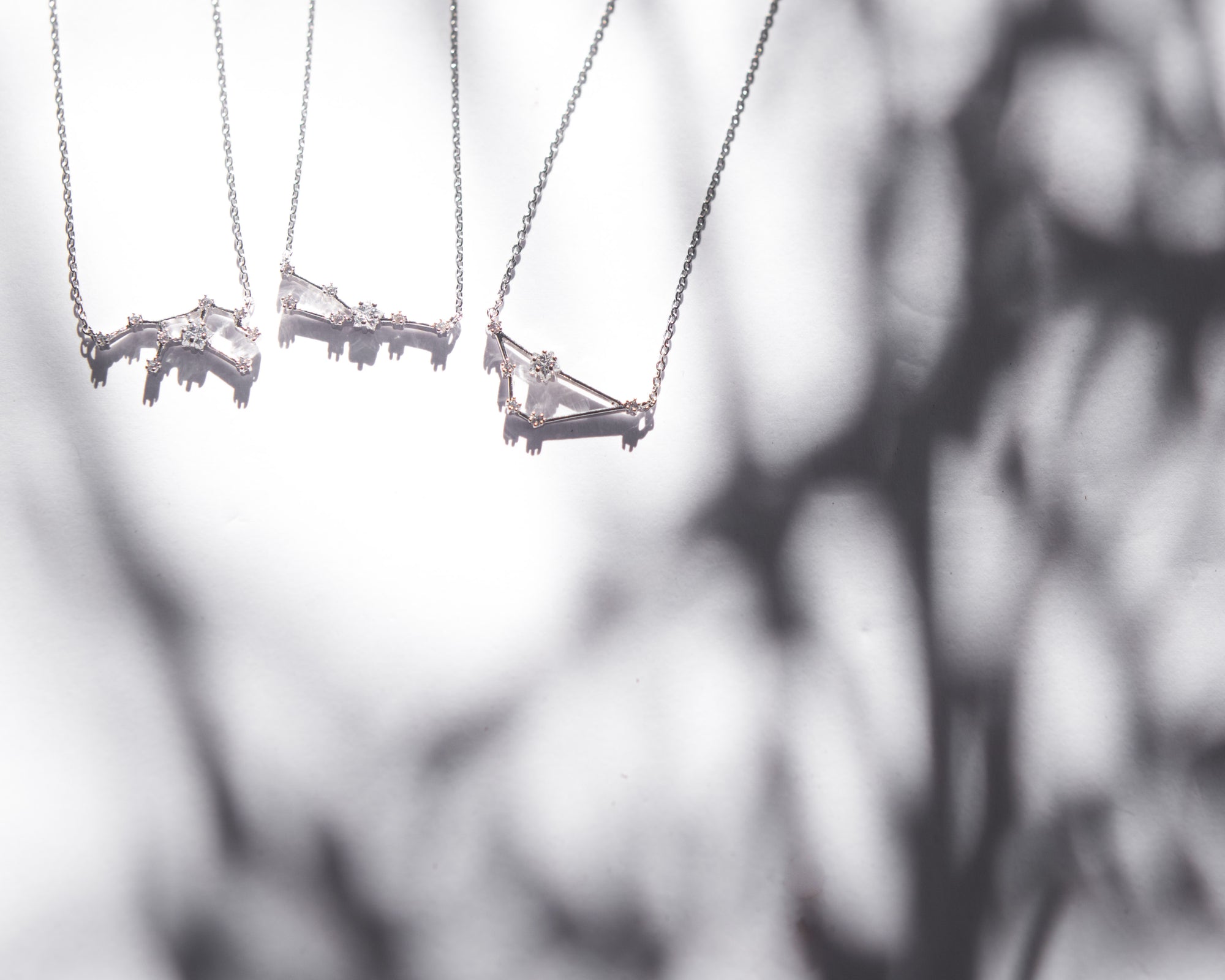 Capricorn Constellation Necklace - Gold & Silver (14 Karat Gold / 24 Karat White Gold Dipped Options)