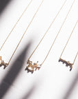 Sagittarius Constellation Necklace - Gold & Silver (14 Karat Gold / 24 Karat White Gold Dipped Options)