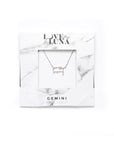 Gemini Constellation Necklace - Gold & Silver (14 Karat Gold / 24 Karat White Gold Dipped Options)