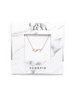 Scorpio Constellation Necklace - Gold & Silver (14 Karat Gold / 24 Karat White Gold Dipped Options)