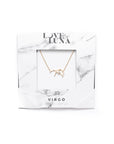 Virgo Constellation Necklace - Gold & Silver (14 Karat Gold / 24 Karat White Gold Dipped Options)