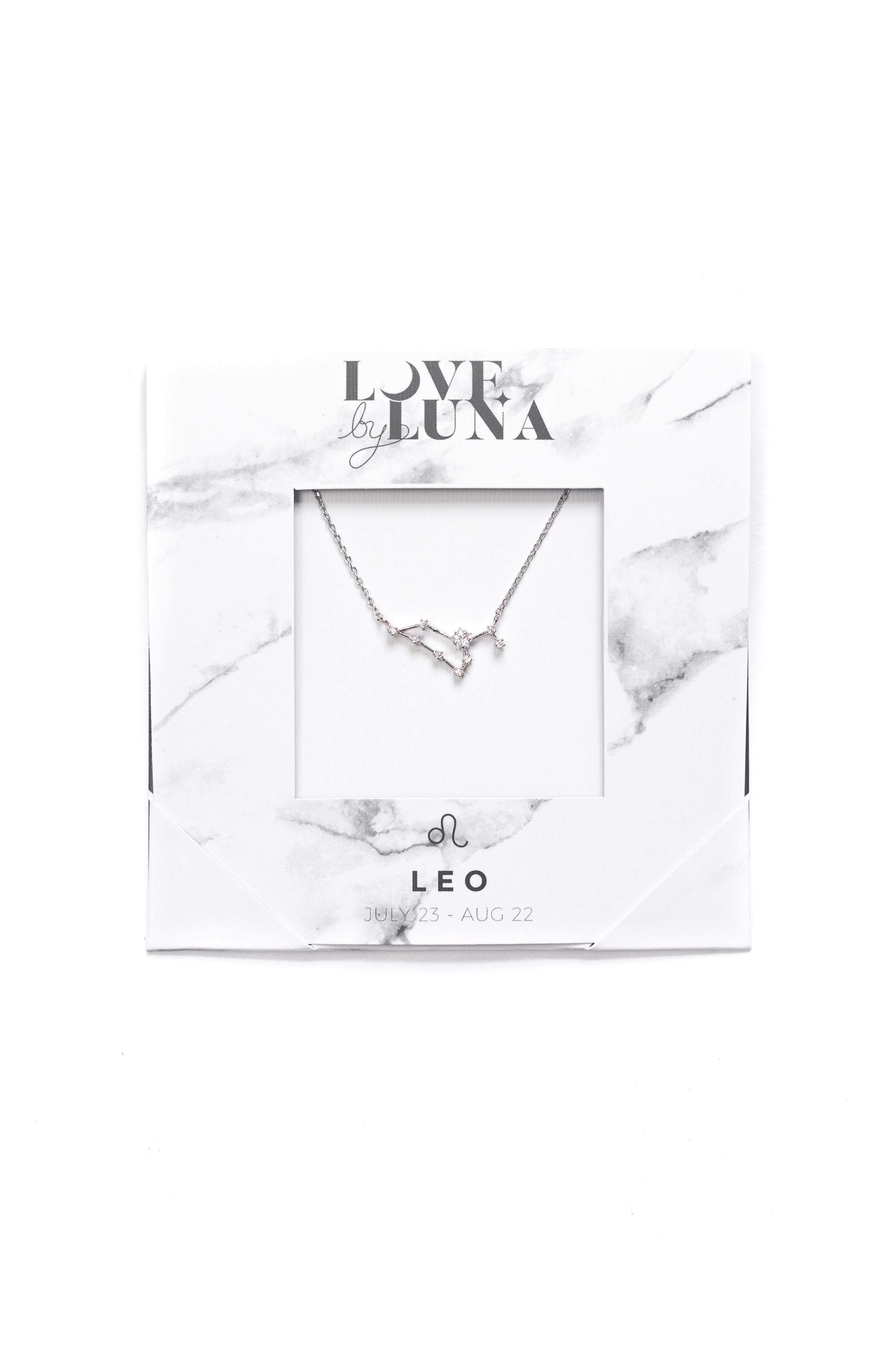 Leo Constellation Necklace - Gold & Silver (14 Karat Gold / 24 Karat White Gold Dipped Options)