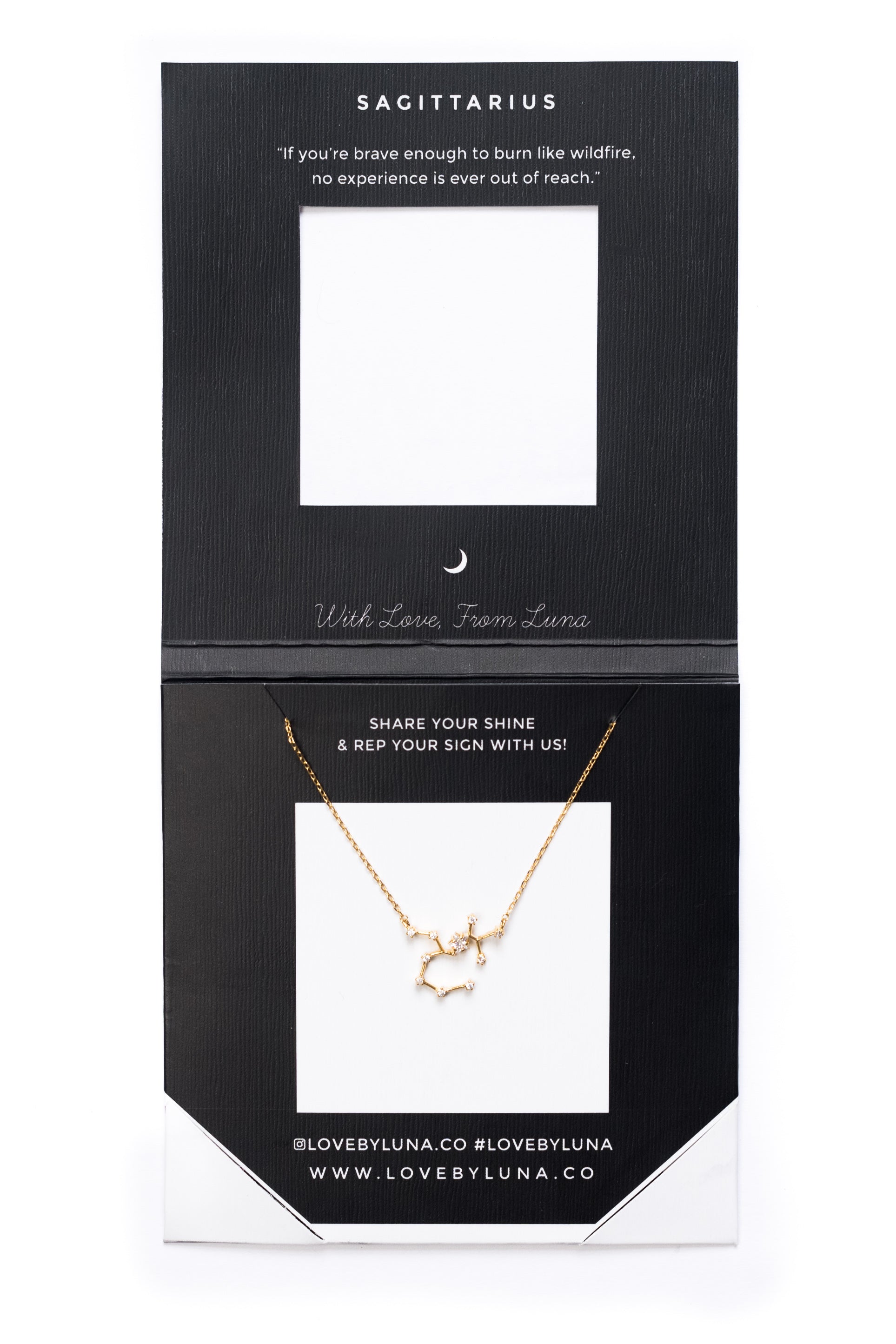 Sagittarius Constellation Necklace - Gold & Silver (14 Karat Gold / 24 Karat White Gold Dipped Options)