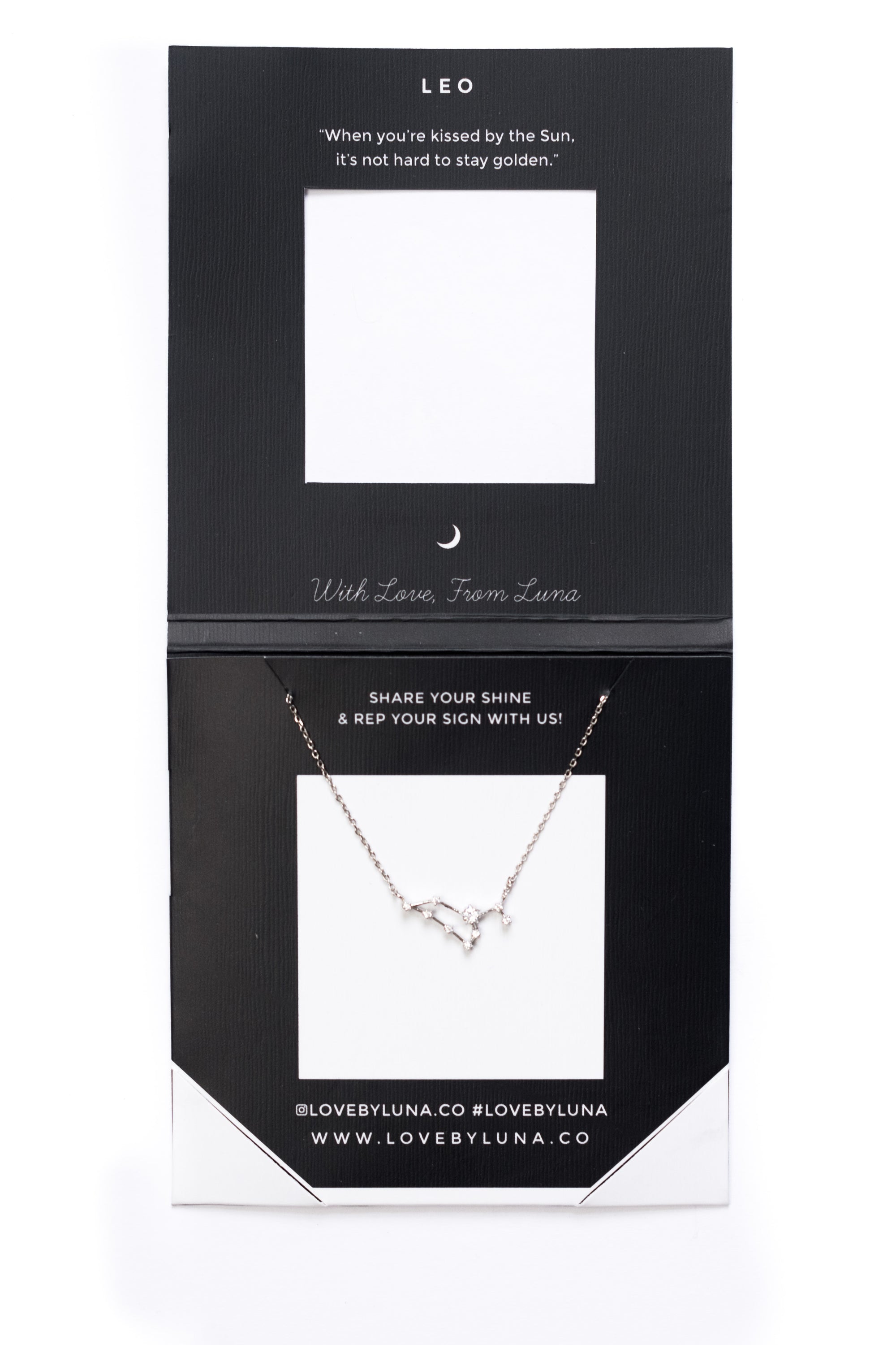 Leo Constellation Necklace - Gold & Silver (14 Karat Gold / 24 Karat White Gold Dipped Options)