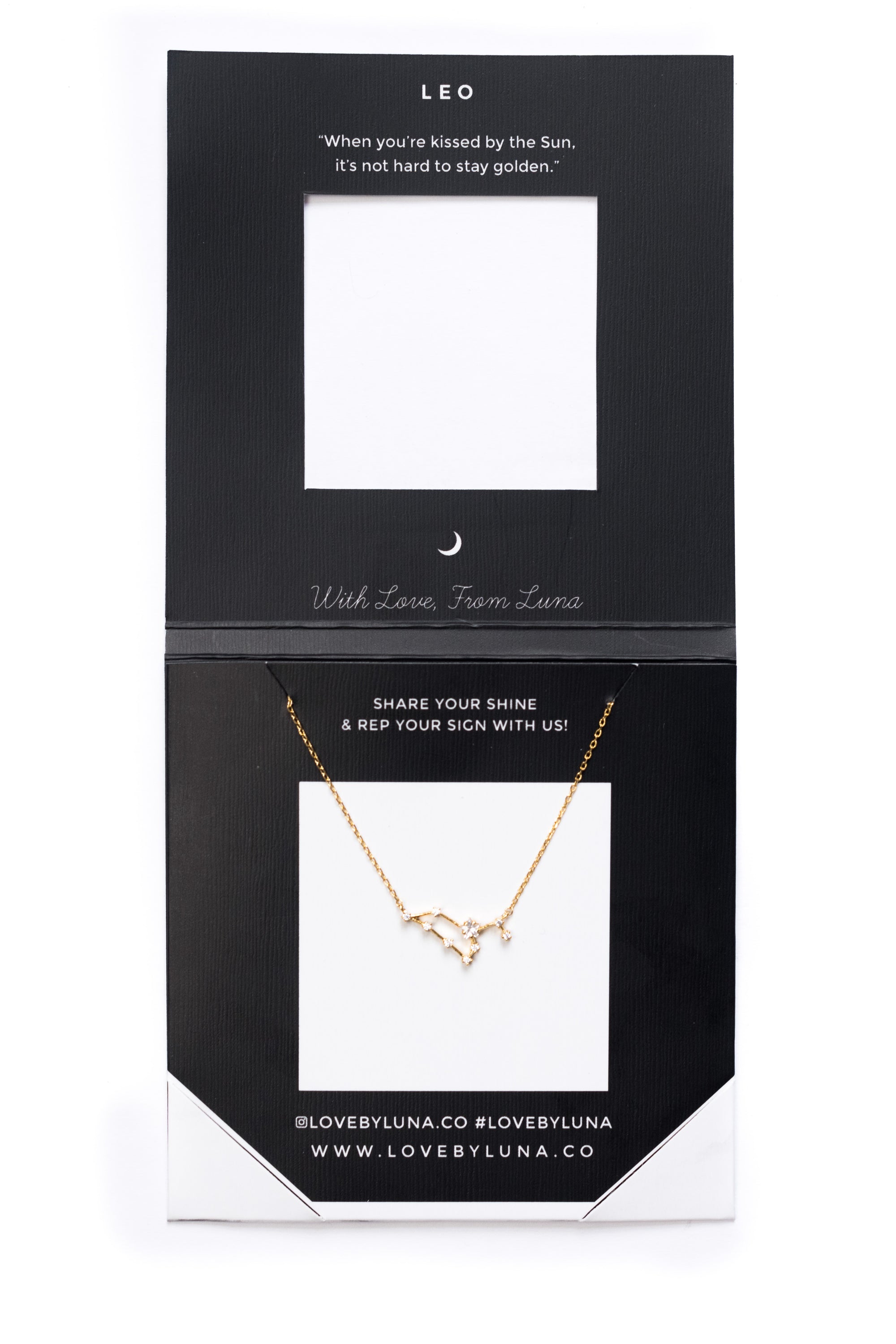 Leo Constellation Necklace - Gold & Silver (14 Karat Gold / 24 Karat White Gold Dipped Options)