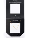 Cancer Constellation Necklace - Gold & Silver (14 Karat Gold / 24 Karat White Gold Dipped Options)