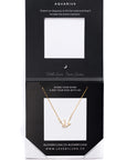 Aquarius Constellation Necklace - Gold & Silver (14 Karat Gold / 24 Karat White Gold Dipped Options)