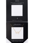 Gemini Constellation Necklace - Gold & Silver (14 Karat Gold / 24 Karat White Gold Dipped Options)