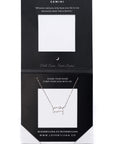 Gemini Constellation Necklace - Gold & Silver (14 Karat Gold / 24 Karat White Gold Dipped Options)