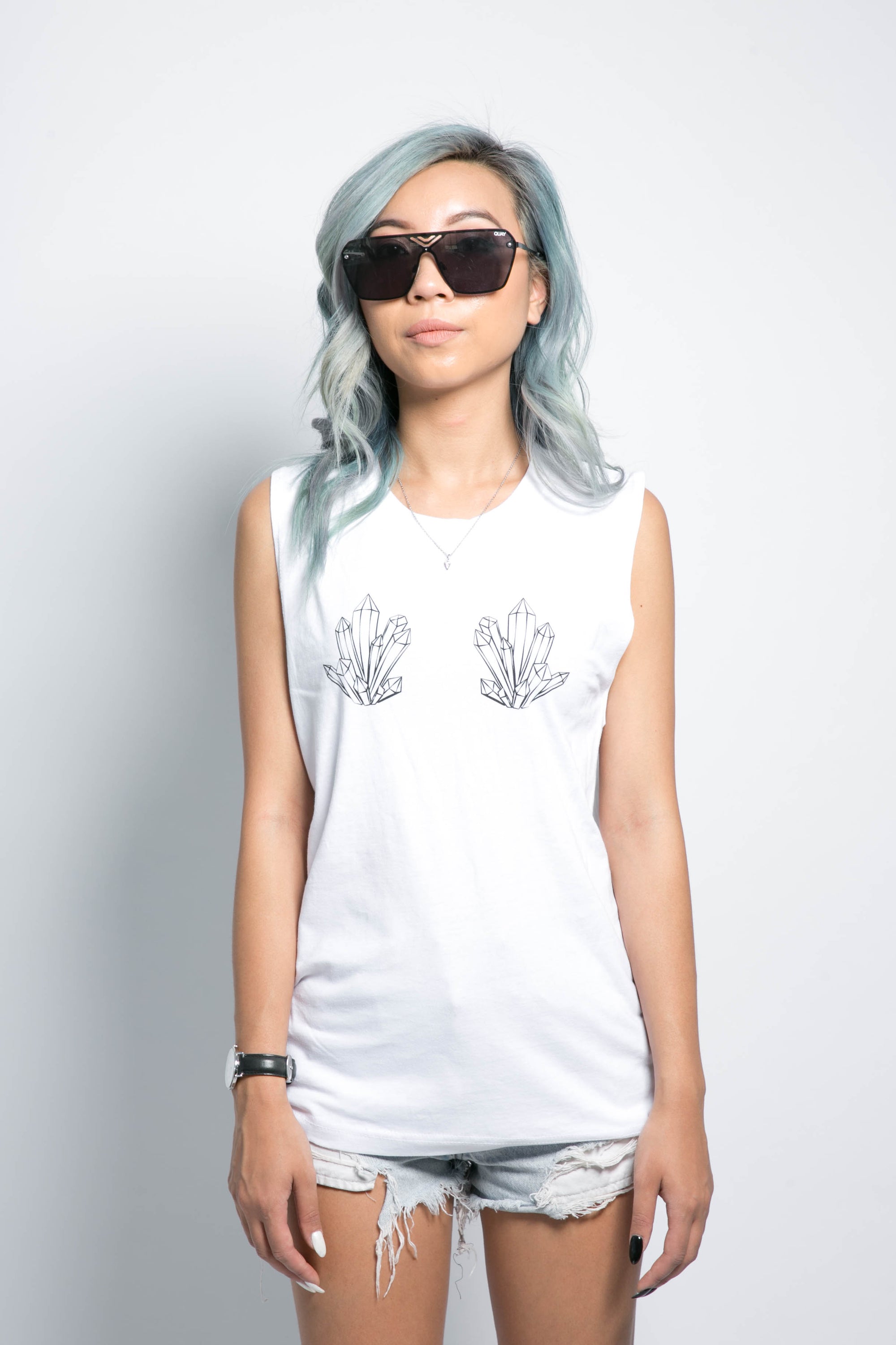 crystal cluster muscle tank