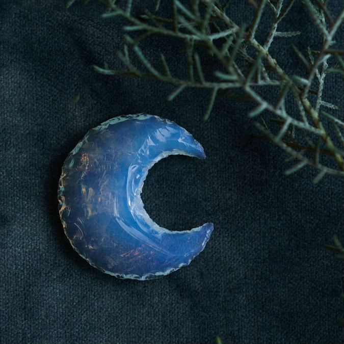 Opalite Crescent Moon