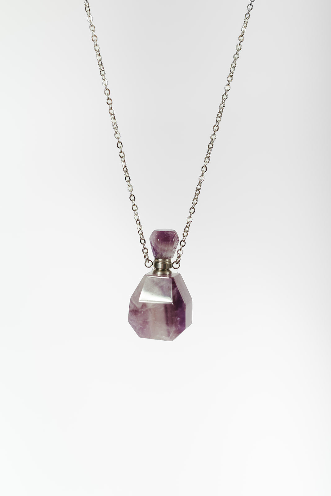 Enchanted Potion Bottle Necklace - Amethyst