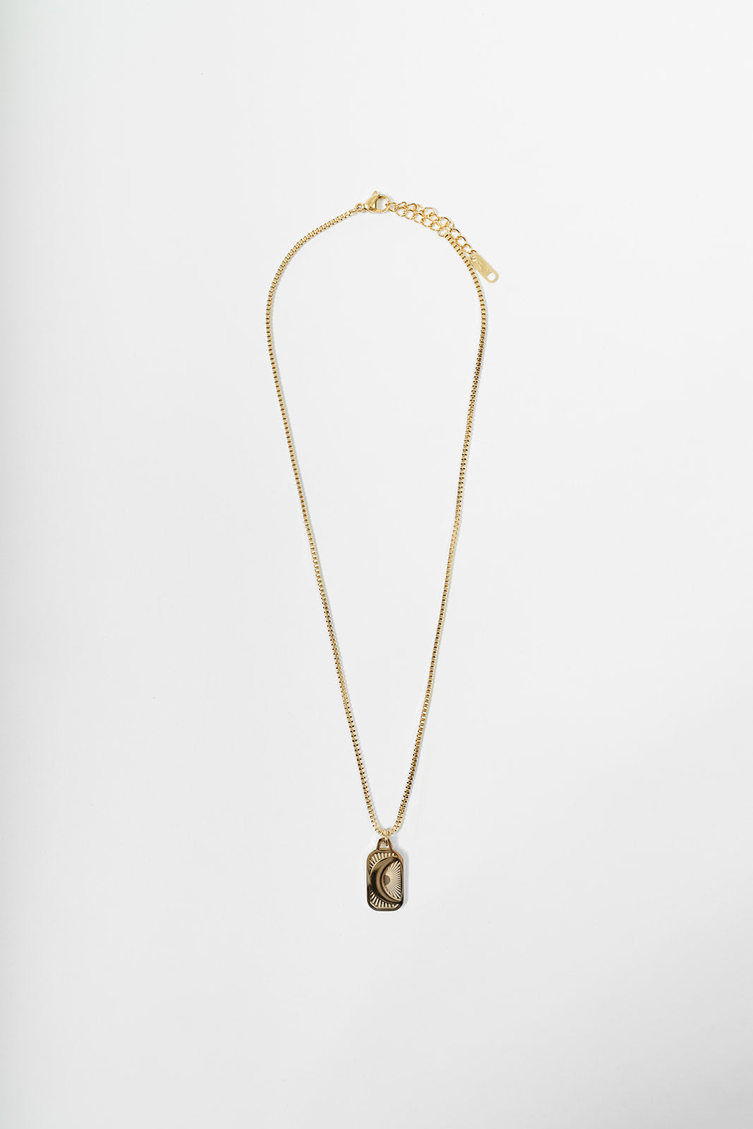 Gilded Moonbeam Pendant Necklace