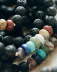 Lava Stone Chakra Bracelet