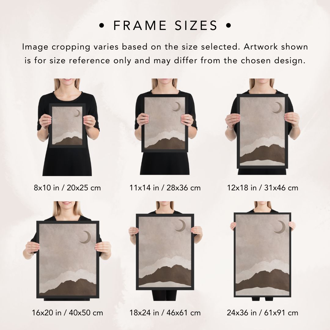 Desert Moonrise #2 Framed Print (No Mat) – Love By Luna