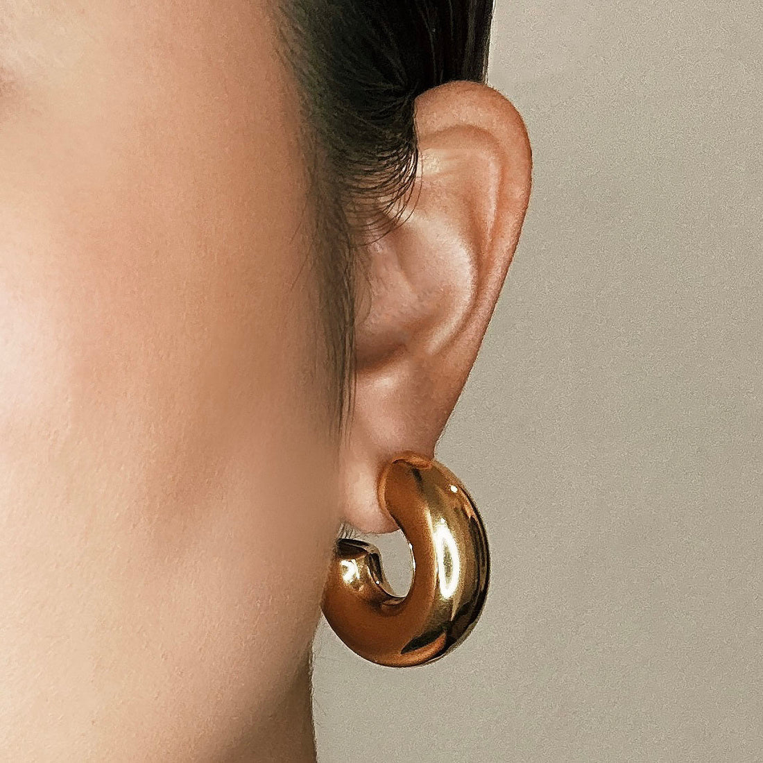 Marcella Chunky Hoops - Gold