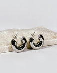 Marcella Chunky Hoops - Silver