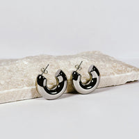 Marcella Chunky Hoops - Silver