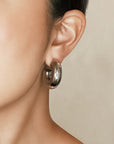 Marcella Chunky Hoops - Silver