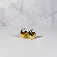 Mia Puff Earrings - Gold