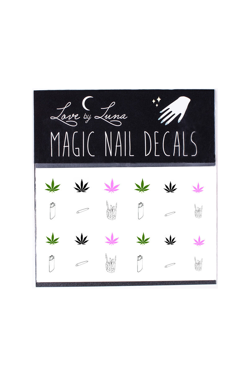 best buds nail decals pot marijuana cannabis joints spliff smoke