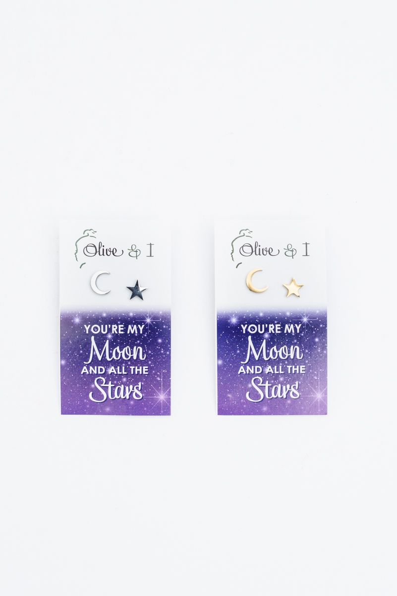 Moon &amp; Stars Earrings